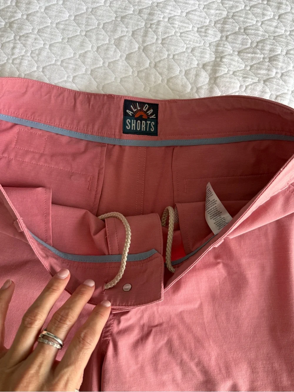 Faherty Men's Coral Rose Flat Front Shorts